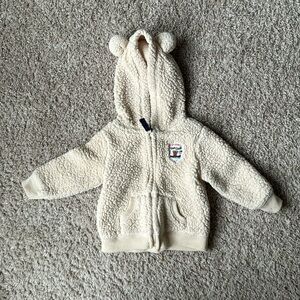 Carters Teddy Fleece Zip-Up Jacket 6 months